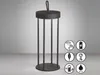 2er SET Outdoor Tischlampen Laterne 36cm Schwarz ohne Strom Produktbild-Vorschau 4