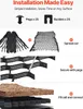 An instructional diagram showing the steps for installing a ground stabilization grid. Produktbild-Vorschau