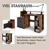byLIVING Schreibtisch LOUIS / in Old-Wood-Optik (Altholz) Produktbild-Vorschau 5