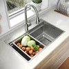 SONNI Breed spoelbak met vierkante vorm, 70 x 45 x 24,5 cm, Productafbeelding-voorbeeld 2