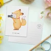 Mr. & Mrs. Panda Postkarte Fotograf Herz - Weiß - Geschenk, Produktbild-Vorschau 3