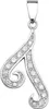 Eleganter 925 Sterling Silber Buchstaben / Initiale Damen - Produktbild-Vorschau 1