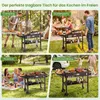 CHARIOT DE BARBECUE COSTWAY, table de barbecue pliante, Voir les images du produit 10