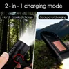 Solar Taschenlampe Handkurbel mit Karabiner, Tragbar LED Produktbild-Vorschau 2