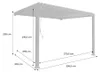 sweeek - Wand Pergola mit Lamellendach 3x4m Triomphe - Produktbild-Vorschau 6