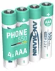 ANSMANN Telefon Akku AAA, 4 Stück, 550mAh 1,2V, DECT Produktbild-Vorschau 1