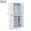 A diagram of a white wardrobe with dimensions indicated by lines and numbers. Anteprima dell’immagine prodotto