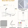 LED Notiztafel mit 7 Farben und St?nder, Leuchtendes Led Produktbild-Vorschau 5