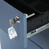 Abschließbarer mobiler Container weiß-blau Produktbild-Vorschau 5