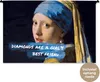 MuchoWow® Wandteppich Wandbehang Vermeer - Das Mädchen mit Produktbild-Vorschau 1
