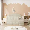 Cama infantil de 90x190 cm, tipo acolchada, con dos Vista previa de la imagen del producto 4