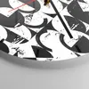 Wanduhr - Rund - Glasuhr - Abstraktion modern - 40x40cm - Produktbild-Vorschau 5