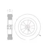 K250L Ruote universali per tosaerba d=250mm con cuscinetto Anteprima dell’immagine prodotto 2