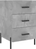 vidaXL Nachttisch Betongrau 40x40x66 cm Holzwerkstoff Produktbild-Vorschau 2