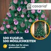 DEUBA® Weihnachtskugeln 100tlg Ø 3-6cm Kunststoff matt Produktbild-Vorschau 2