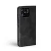 A black flip cover case for a smartphone is shown against a white background. Produktbild-Vorschau