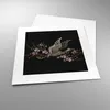 Poster - Poster ohne Rahmen - Asiatisch Vogel Blumen - Produktbild-Vorschau 3