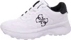 A white Guess sneaker with a black logo on a white background. Produktbild-Vorschau