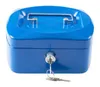 Idena Geldkassette 6" 155x120x90mm, blau - Metall, 8 Fächer Produktbild-Vorschau 5