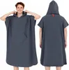 Mikrofaser Badeponcho Damen & Herren, Umziehhilfe & Produktbild-Vorschau 1