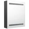 vidaXL LED kúpeľňová zrkadlová skrinka sivá 50x14x60 cm Náhľad obrázku produktu 3