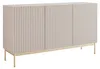 Selsey Linearis - Buffet 3 portes avec LED, gris cachemire Voir les images du produit 1