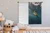 MuchoWow® Wandteppich Wandbehang Schildkröte im klaren Produktbild-Vorschau 3