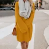 ASKSA Pulloverkleid Damen Oversized Strickkleid Winterkleid Náhled obrázku produktu 2