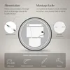 EMKE Miroir de salle de bain rond LED avec éclairage ф60cm Voir les images du produit 6
