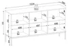 Moderne Geriffelte Kommode LAGOS K3D Kaschmir Matt LED Produktbild-Vorschau 8