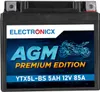 Elektronische AGM-Motorradbatterie YTX5L-BS 12 V, 5 Ah für Produktbild-Vorschau 1