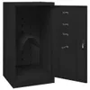 vidaXL Sattelschrank Schwarz 53x53x105 cm Stahl Produktbild-Vorschau 4