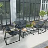 Zestaw mebli ogrodowych Outsunny ze stali dla 4 osób – Podgląd zdjęcia produktu 9