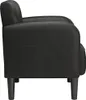 Side view of a black armchair. Anteprima dell’immagine prodotto