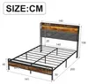 ProximaX Metallbett 140x200 cm Industriestil – LED, Produktbild-Vorschau 8