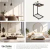 Table d’appoint Erie 40x30x63cm - Bois foncé industriel, Voir les images du produit 5