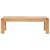 Couchtisch 110x60x35 cm Massivholz mit Honigfarbenem Finish Produktbild-Vorschau 2