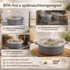 Mikrowellengeschirr 3er Set Mikrowellen Schalen Menüteller Produktbild-Vorschau 4