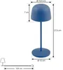 Lindby LED-Akku-Tischleuchte Arietty, blau, dimmbar, IP65 Produktbild-Vorschau 4