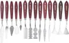Set di 14 coltelli da pittura, forme speciali, strumenti Anteprima dell’immagine prodotto 1