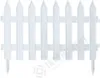 A white picket fence section. Náhled obrázku produktu