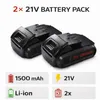 Verteks Trapano avvitatore a batteria, 21 V, set con Anteprima dell’immagine prodotto 8