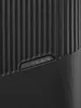 A close-up of a black suitcase with a textured surface and a prominent brand logo. Produktbild-Vorschau