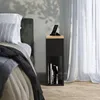 Súprava 2 nočných stolíkov - 20x30x55 cm - čierny dubový Náhľad obrázku produktu 4