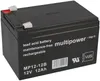 Batterie plomb-acide AGM Multipower MP12-12B, 12V, 12Ah, Voir les images du produit 1