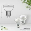 Briloner Set di 2 lampadine LED GU10, vetro, CEE A, luce Anteprima dell’immagine prodotto 8