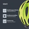 Casco para bicicleta UVEX VIVA 3, color amarillo, talla Vista previa de la imagen del producto 4