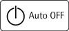A graphic with a power symbol and text indicating 'Auto OFF'. Voir les images du produit