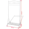 vidaXL Portemanteau acier blanc Voir les images du produit 4