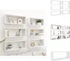 vidaXL Étagères cubes 6 pcs. Blanc 60x15x23 cm Bois Voir les images du produit 1